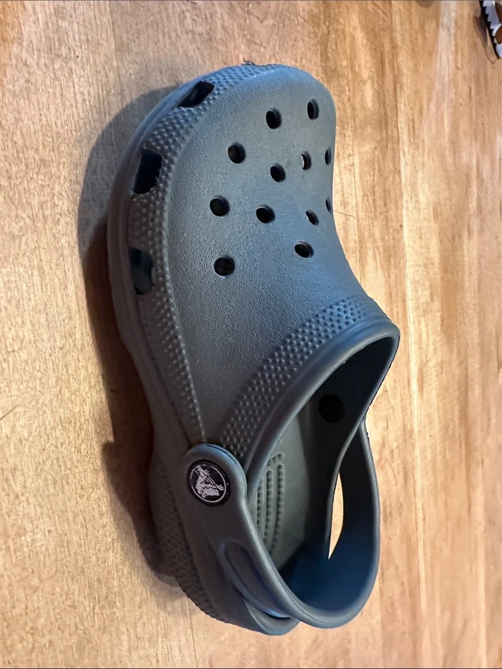 Kids Slip-On Crocs in Slate Grey
